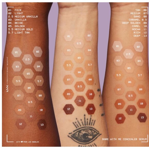 NEW-NYX PROFESSIONAL MAKEUP Bare With Me Concealer Serum, Up To 24Hr Hydration - Picture 3 of 6